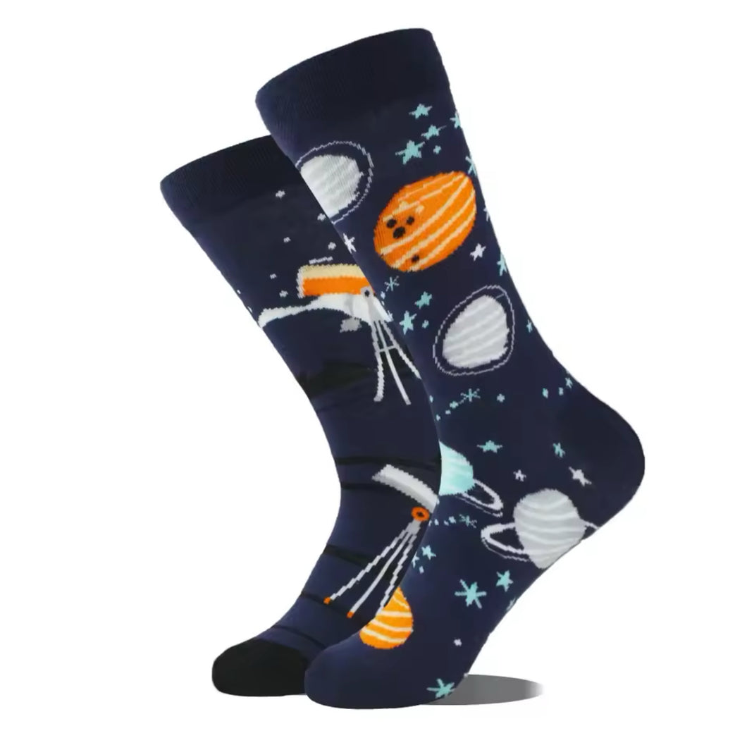 Star Gazers Odd Paired Crazy Socks