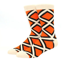 Charger l&#39;image dans la galerie, Orange Criss - Cross Crazy Socks - Crazy Sock Thursdays
