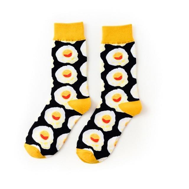 Sunny Side Up Eggs Crazy Socks - Crazy Sock Thursdays